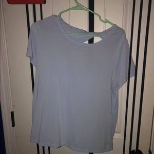 Blue lounge around shirt